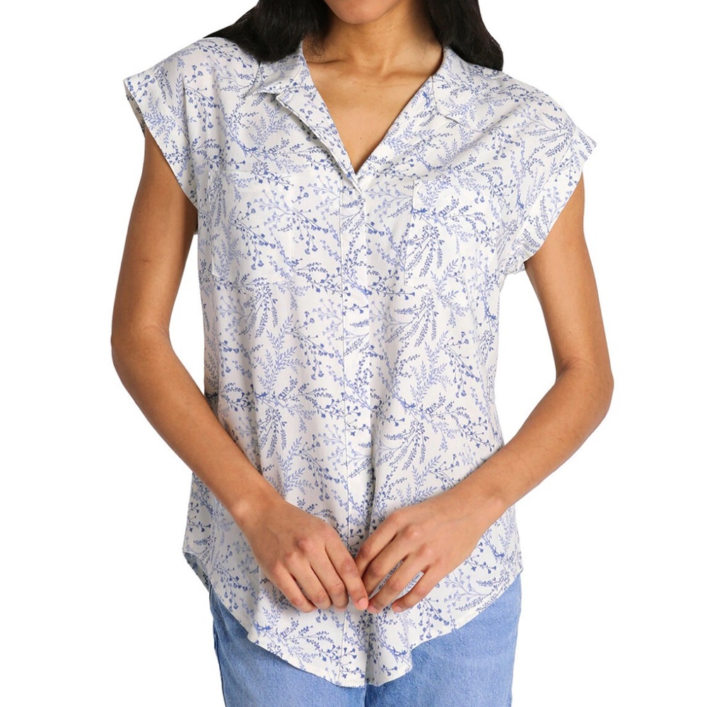 Jach’s Girlfriend Floral Women's Top, size Large